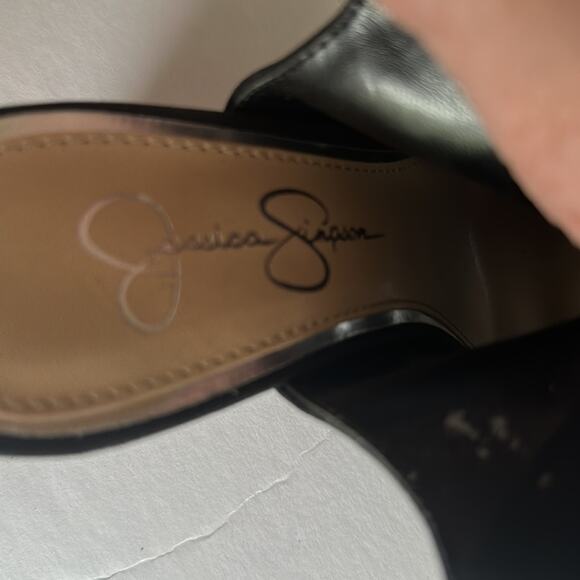 Jessica Simpson Chunky Heel Sandals Lace Up Goth Witchy Boho Black Women's 7 - Picture 10 of 15